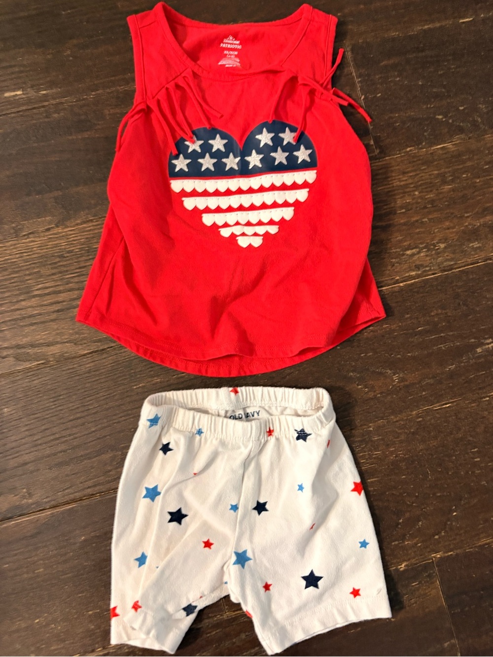 Old Navy Red and White Kids Top and Bottom Set